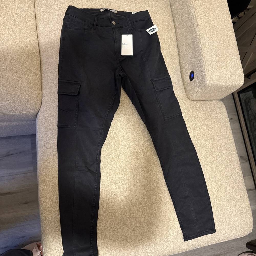 Black Women's Cargo Jeans